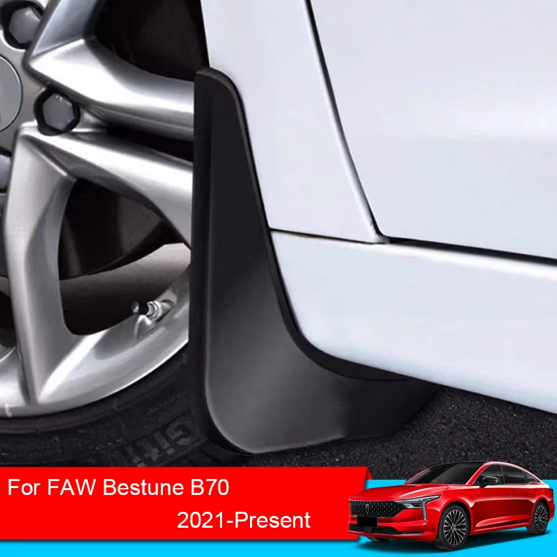 4PCS For FAW Bestune B70 20212022 2023 2024 ABS Car Mudflaps Mudguards Fender Splash Guards Mud Flaps External Auto Accessories