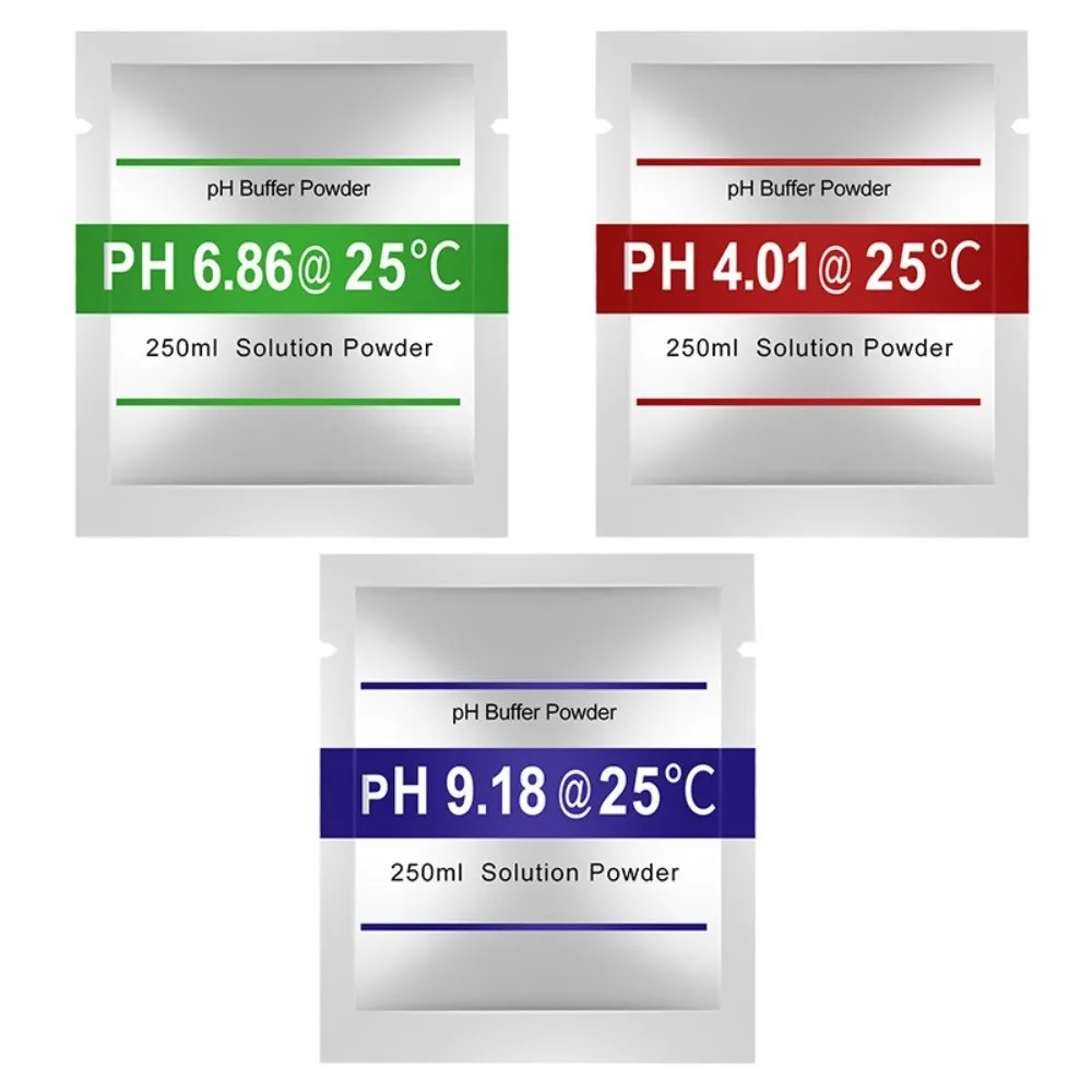 15pcs PH 4.01 PH Meter Calibration Solution Powder PH 9.18 Point 3 Type PH Calibration Powder Packets Precise Calibration