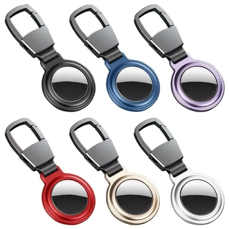 For Airtag Metal Protective Sleeve Premium Aluminum Alloy Cover For Airtag Keychain Holder Case Airtags Enhanced Protection Case