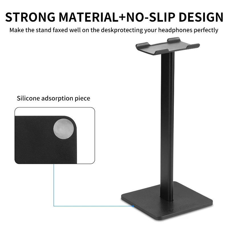 

Подставка для наушников из алюминиевого сплава Подставка для наушников Противоскользящая накладка для стабильного размещения Подходит для наушников с креплением на голову