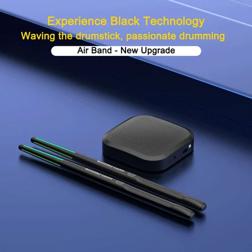 Baquetas de tambor de aire Virtual electrónicas, pedales, Kit de batería de realidad Virtual portátil, juego de batería electrónica inteligente profesional para adultos