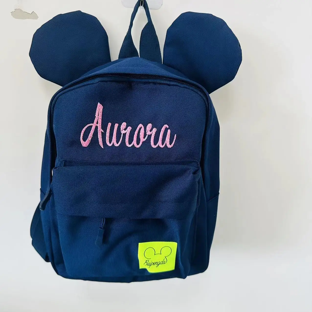 Baby\'s Kindergarten Personalized Name School Bag Custom Boys Girls Lightweight Weight Backpacks Cute Cartoon Ears Snack Bags