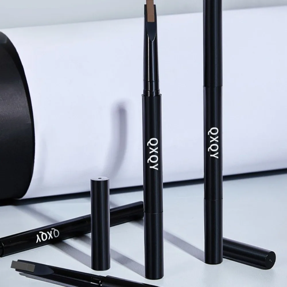 Waterproof Eyebrow Pencil Long Lasting 4 Color Options Double Head Eyebrow Pencil Triangle Shape