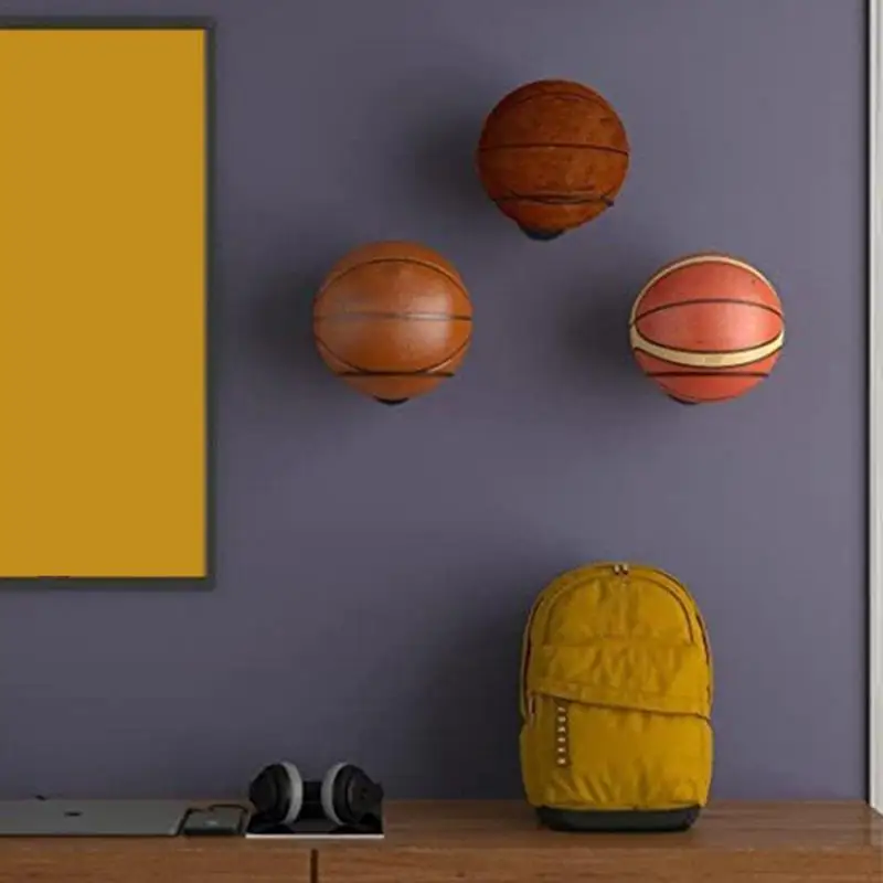 Wall Basketball Storage Ball Storage Art Shelf Metal Metal Rack Holder Wall Sports Ball Holder Display Solid Sports Ball Storage