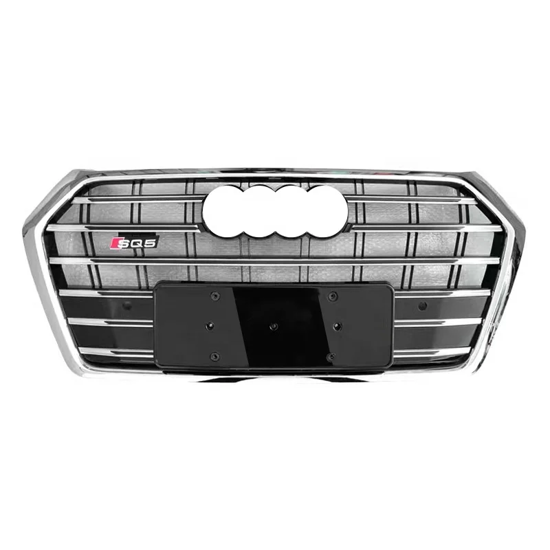 SQ5 style auto front grille for Audi Q5 ABS material honeycomb sq5 grill for Audi Q5 2013 2014 2015 2016 2017 2018