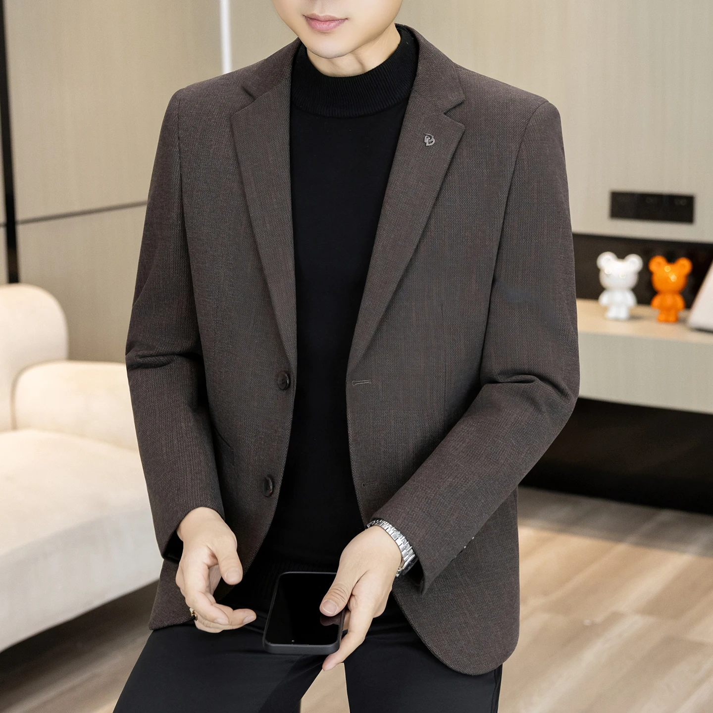 High-quality Autumn-Winter New Design Slim-Fit Men's Trendy Multi-Purpose Business Formal Casual Suit Jackets