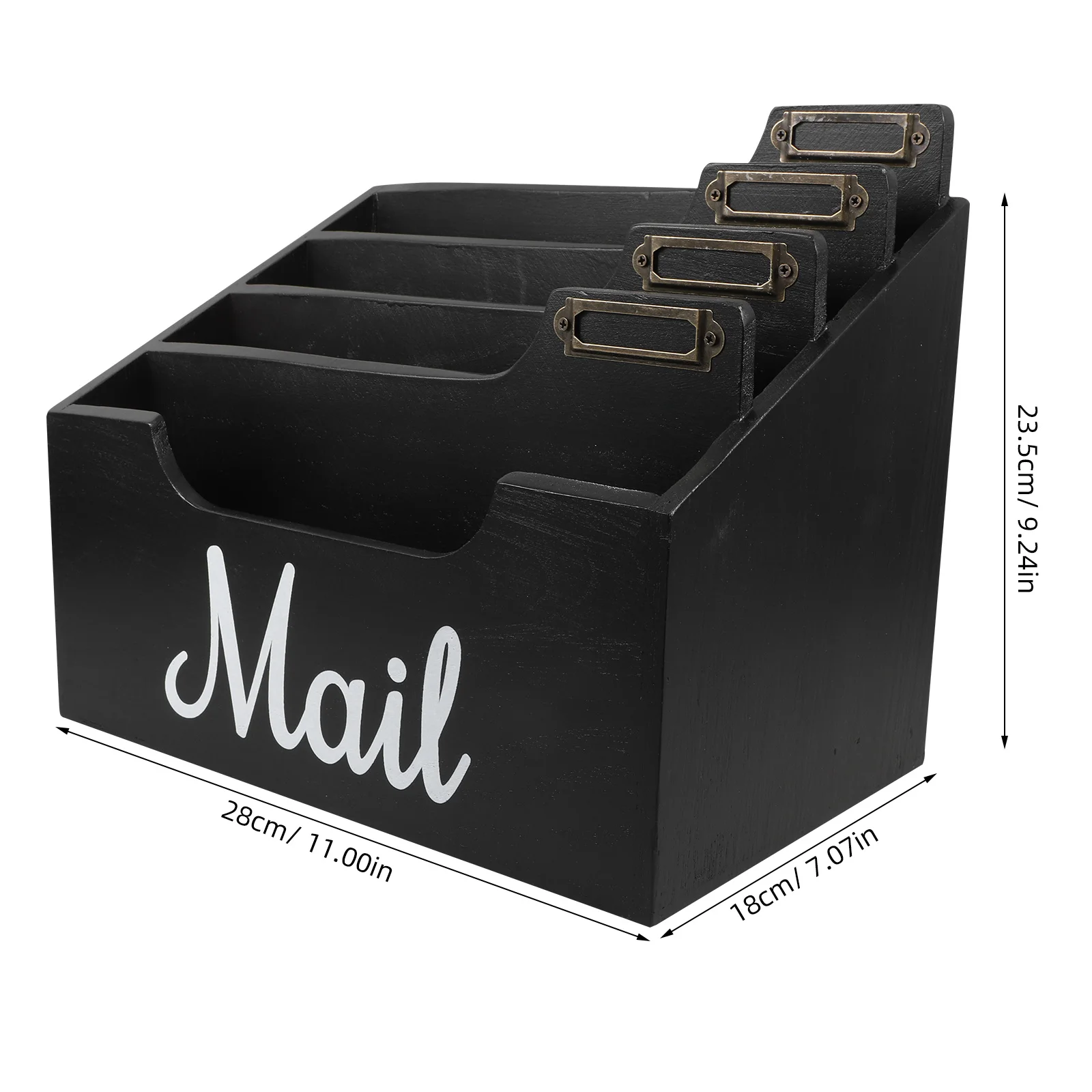 Organizer Meja Kayu Bergaya Penyortir Surat Banyak Kompartemen Tempat Amplop Pengatur File Kotak Penyimpanan Alat Tulis Rumah Kantor