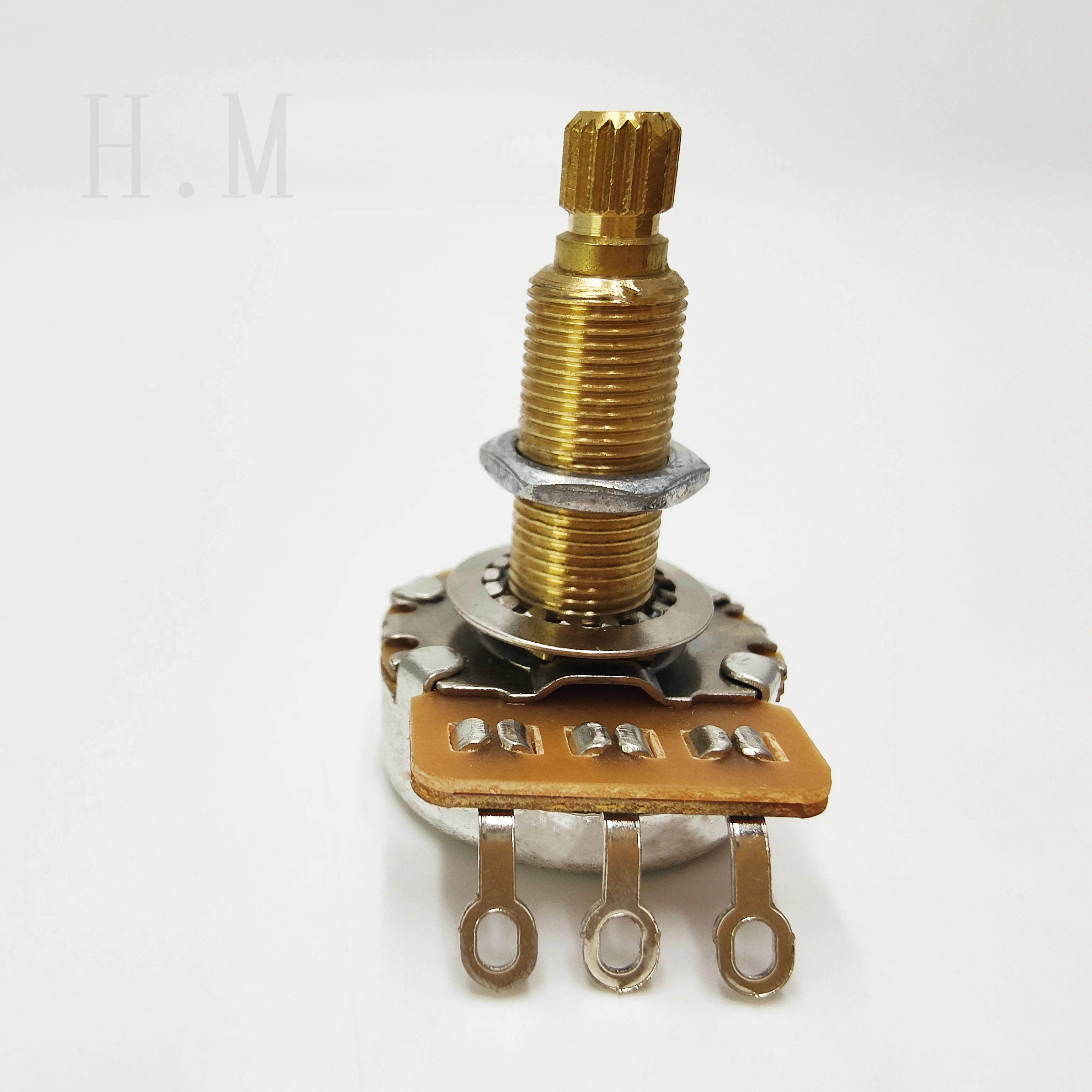All-Copper Through-Spindle Potentiometer Volume Tone Electronic 28mm A250k 500k / B250k 500k Guitar Accessories Electronic Knob