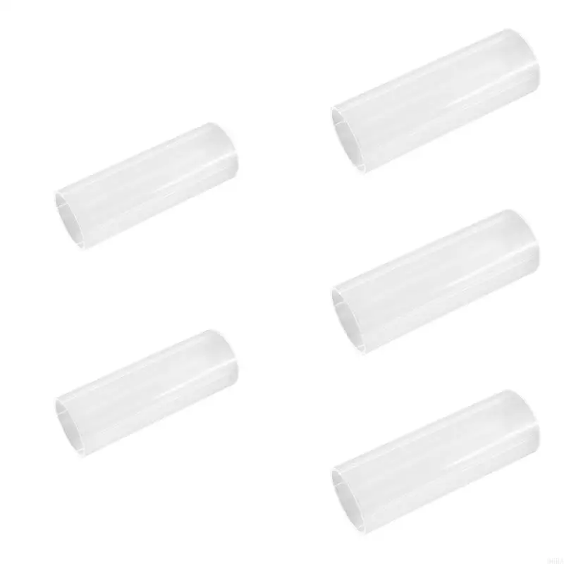 96ba 18650 à 21700 Sleeve d'adaptateur batterie pour lampes poche, convertisseur batterie ABS transparent isolant