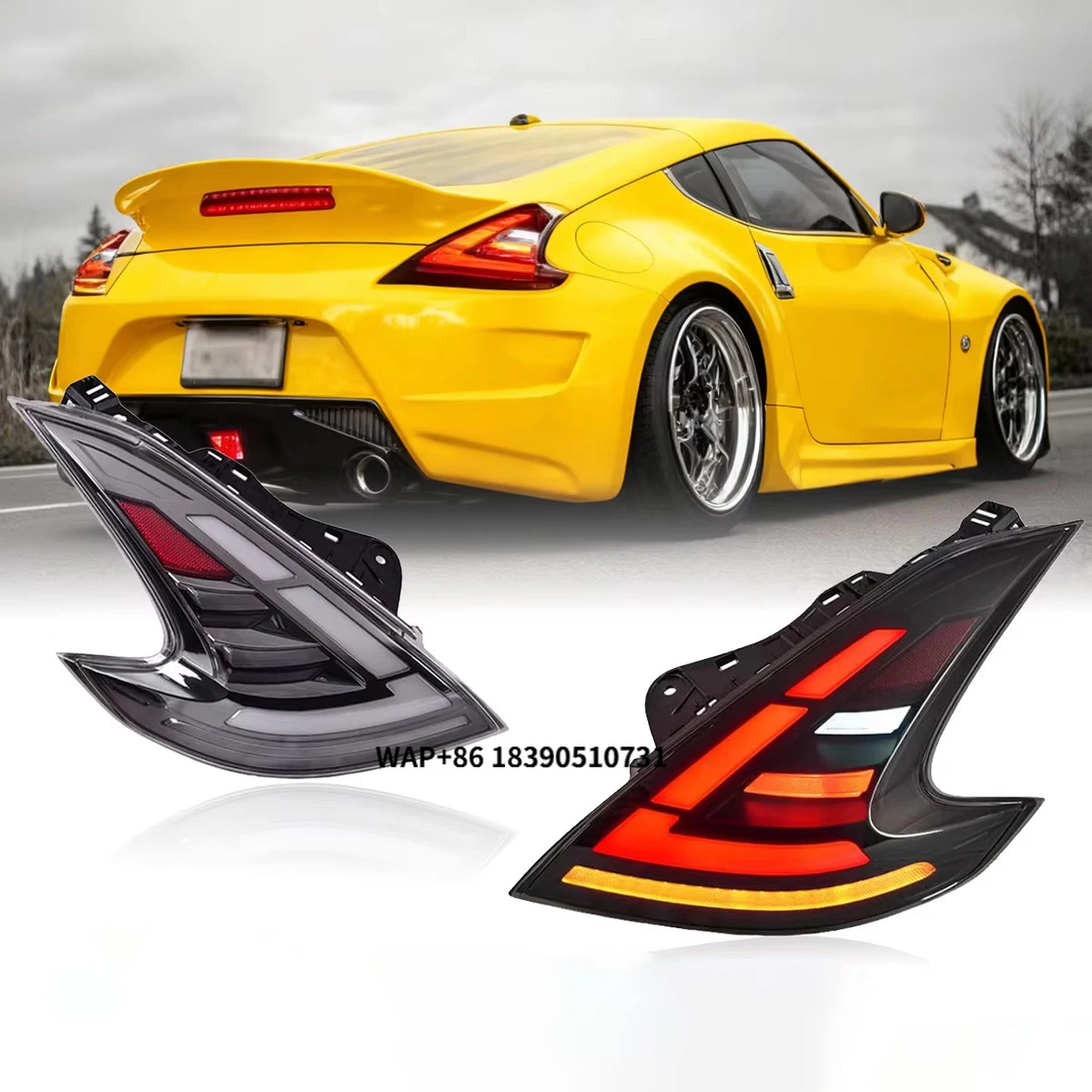 

Led Tail Light for 370Z 2009-2021 Fairlady Z Z34 Back Lamp Assembly Modified Car Tuning Upgrade Plug and Play Rear Lights