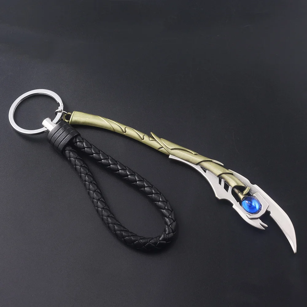 Disney Marvel Loki Mind Scepter Keychain Pendant Mind Stone Owner Keyring Cosplay Prop Fan Gift Men Women Backpack Jewelry