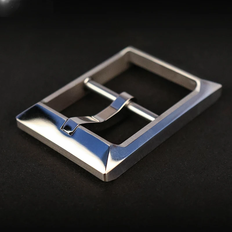 Titanium Metal Belt Buckle 36mm-38mm For Men Stainless Steel Single Pin Belt Half Buckle Fit For Leather Craft Jeans Webbing