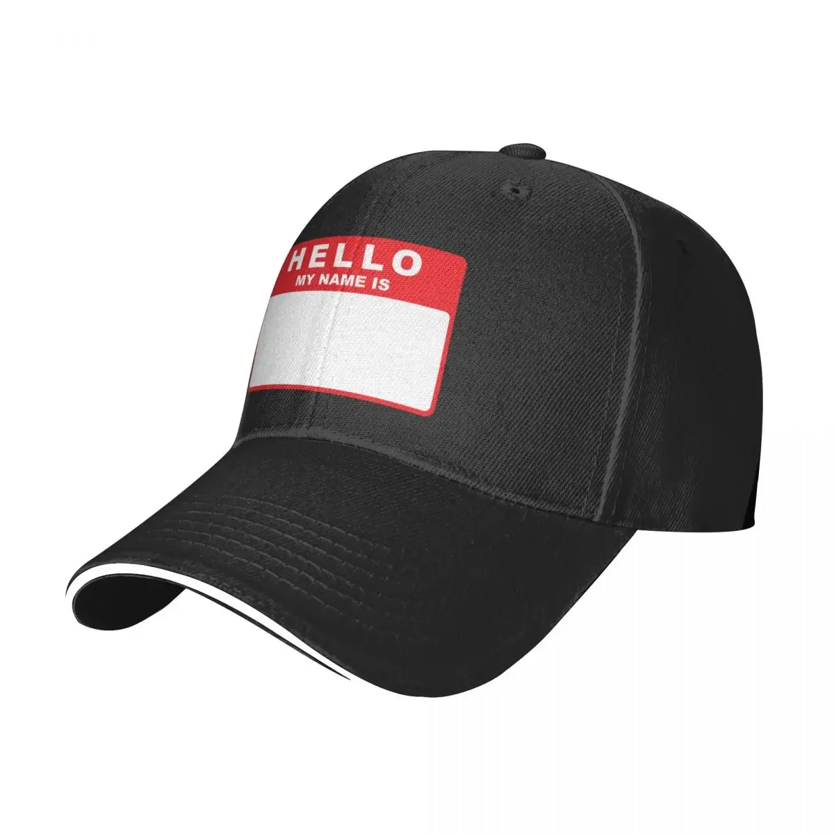 Hello My Name Is (red) Baseball Cap New Hat Visor men's big size hat Luxury Man Hat Women's Hats For The Sun Men's