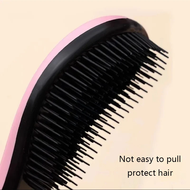 CALIYI Mango Smooth Hair Comb Brush TT Comb Professional Massage Brush Paddle Detangling Brush for Wet Dry Curly Thick Hair