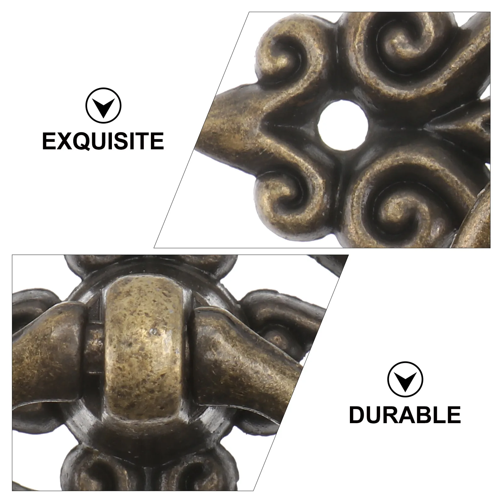 

Zinc Alloy Cabinet H Set Decorative Drawer Pulls Retro Knobs Furniture Hardware Smooth Edge Stylish Home Accessories