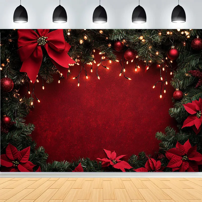 Winter Merry Christmas Festive Windows Photography Background Snowflakes Birthday Party New Year Photo Studio Backdrops PL-05