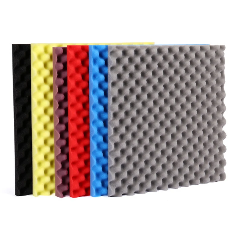 1pc High Density Soundproofing Foam Tiles Panels Egg Crate Acoustic Foam Sound-absorbing Cotton For Ktv Audio Studio Room