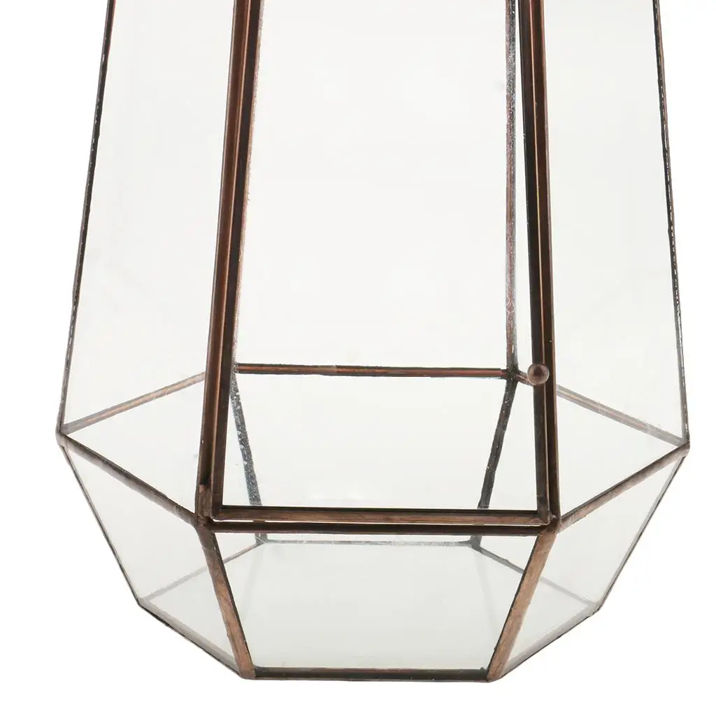 Glass Geometric Terrarium Box Tabletop Display Flower Pot Container Window Balcony Air Plant Planter DIY Display Box