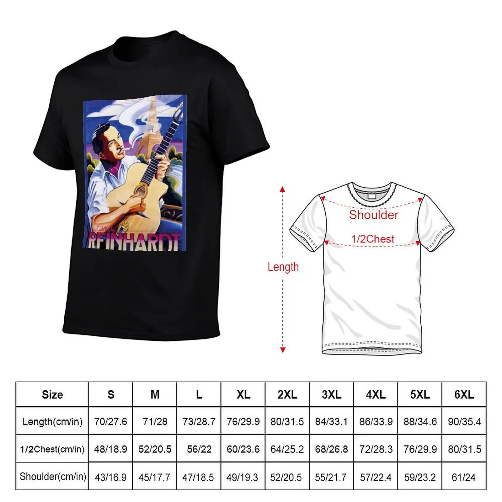 Django Reinhardt jazz legend T-Shirt anime essential t shirt mens t shirt graphic