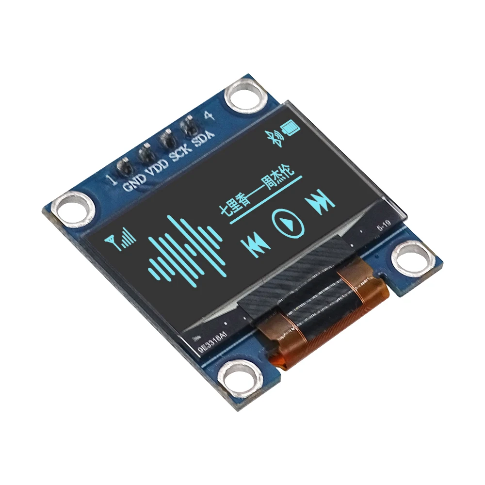 1 PÇS/LOTE 4pin Azul/branco128X64 0.96 polegadas OLED LCD Módulo de Exibição LED Para Arduino 0.96 "IIC SPI Comunicar 3.3V-5V