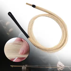 Erhu Bow Hair Accessories Easy to Use 79cm Musical Instrument Unbleached Cello Repair Professional Chinese Erhu Erhu Strings