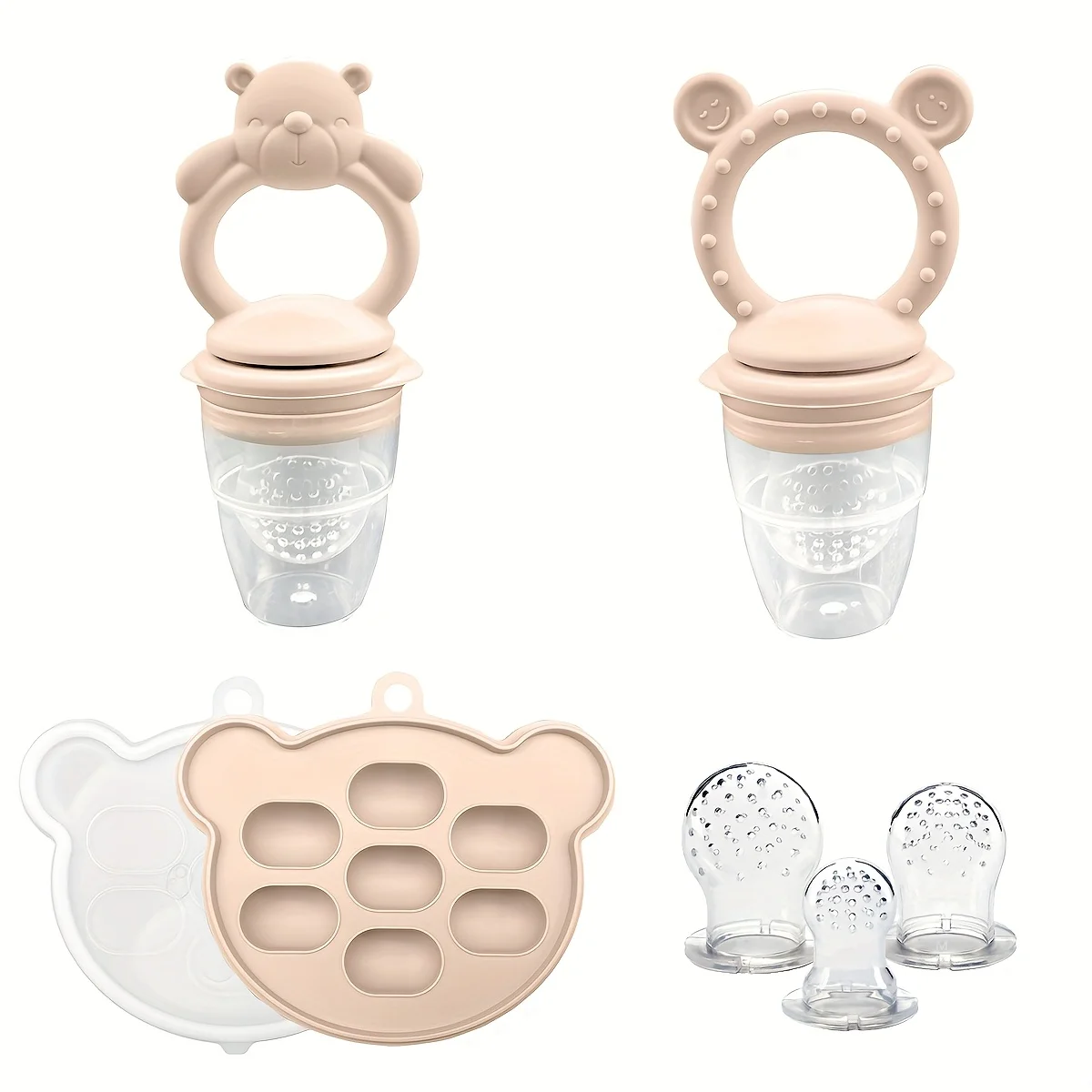 A set of silicone ice cream making molds with smiley face bites, perfect kitchen and living room items, and holiday gifts.
