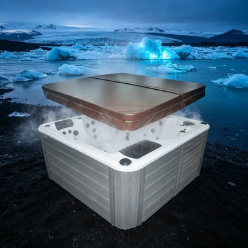 For Gym Center Spa Whirlpool Jacuzzi Massage Bathtub Hydrotherapy Acrylic 8 Person Large Smart Panel Constant Heat Jets