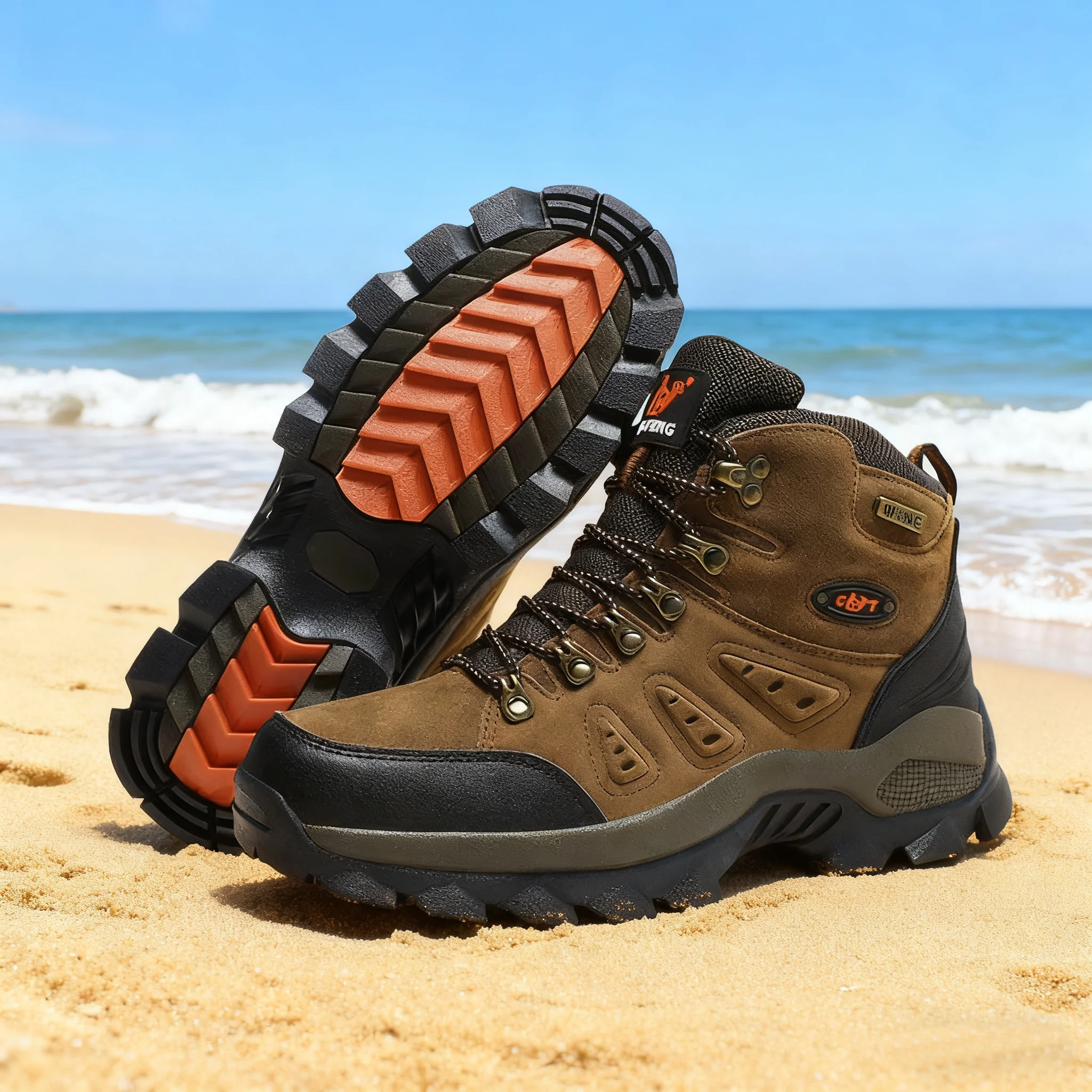 

Sports hiking shoes breathable thick sole wear-resistant and non-slip lace-up comfortable and suitable for outdoor hiking shoes