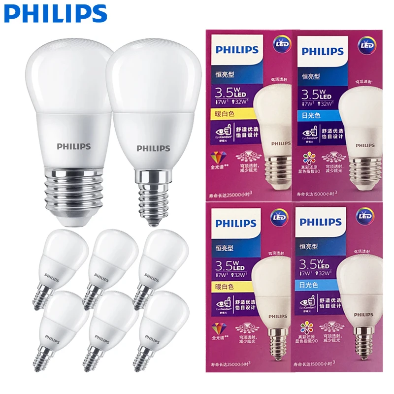 مصابيح جولف فيليبس LED P45 E27 E14 بقدرة 3.5 وات (=32 وات وهاج) مصابيح MyCare 3000K 6500K بيضاء 220 فولت-240 فولت ضوء منزلي LED مريح للعين #1