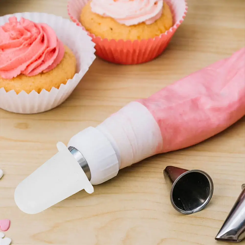2Pcs Premium Silicone Piping Tip Protectors Fit Most Cake Nozzles Anti-Wear Easy Clean Strong Adsorption