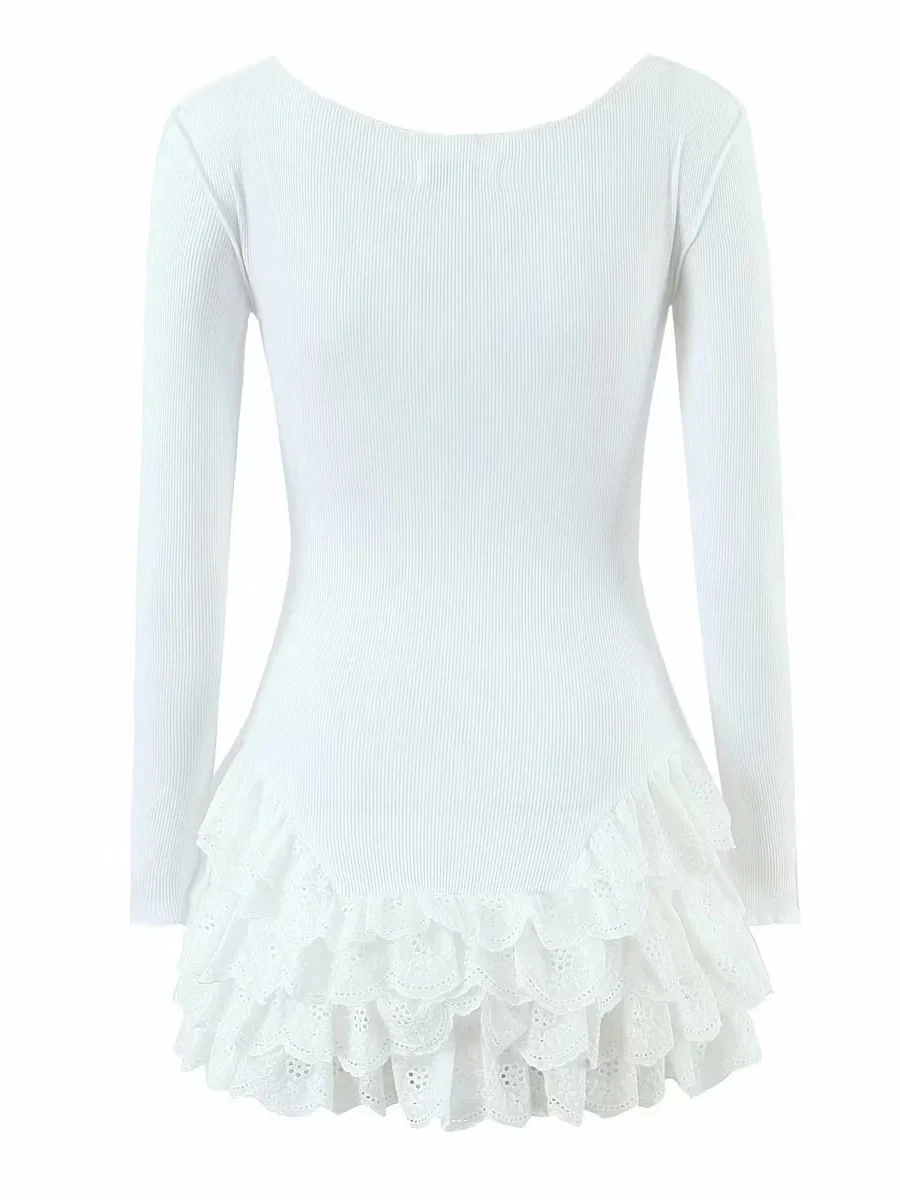 

Ретро американская пряная девушка кружевная лоскутная длинная све круглая Ne Dr женская утягивающая универсальная юбка из смеси хлопка