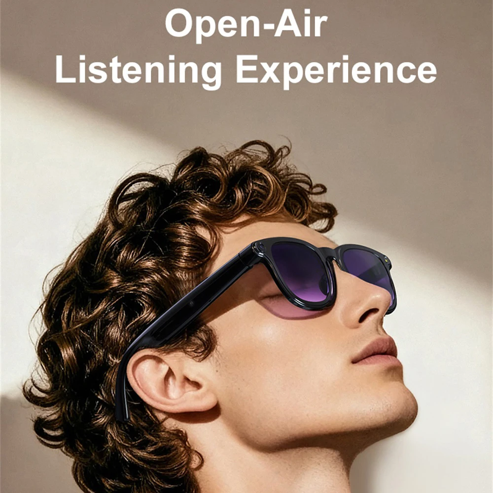 

Music Player Men Women Smart Glasses AI Assistant Real-time Translation Camera Blue Tooth Call Sunglasses Shoot Audio Video