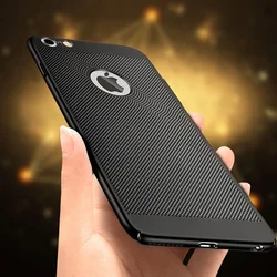 Heat Dissipation Phone Cover Case For iPhone 7 8 Plus Mesh Hard Case For iPhone 12 13 14 11 Pro MINI X XS Max XR Breathable Case