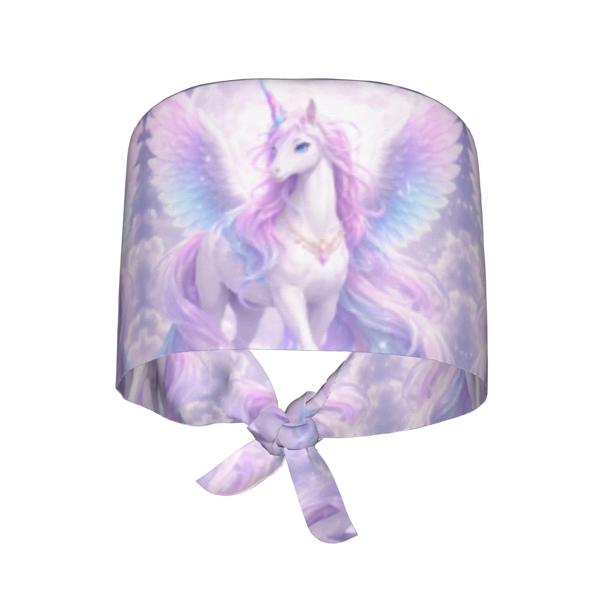 Chapeau de Travail Personnalisable Licorne Rêveur pour Hommes et Femmes, Motif Dessin Animé Adorable, Chapeau Chirurgical pour Chef