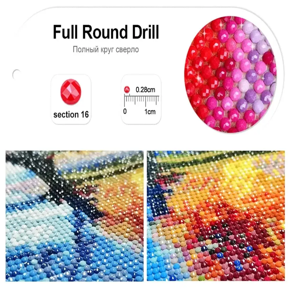 DIY Diamond Art Painting Kits Cake Bakery Cafe Pink Kitchen Cherry Cupcake Ice Cream Strawberry Embroidery Mosaic Cross Stitch view 5