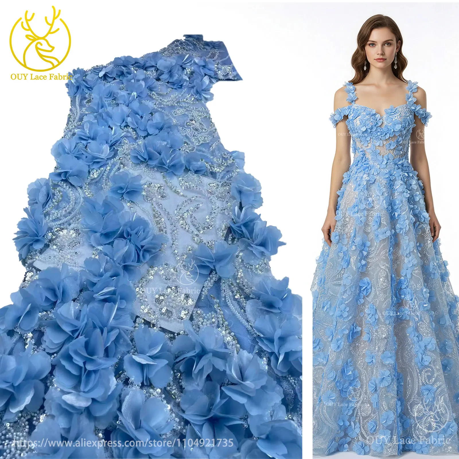 جديد الأفريقي ثلاثية الأبعاد زين الترتر 2025 موضة الفرنسية النيجيري حفلة مطرز الديكور تول أقمشة الدانتيل لفساتين الزفاف