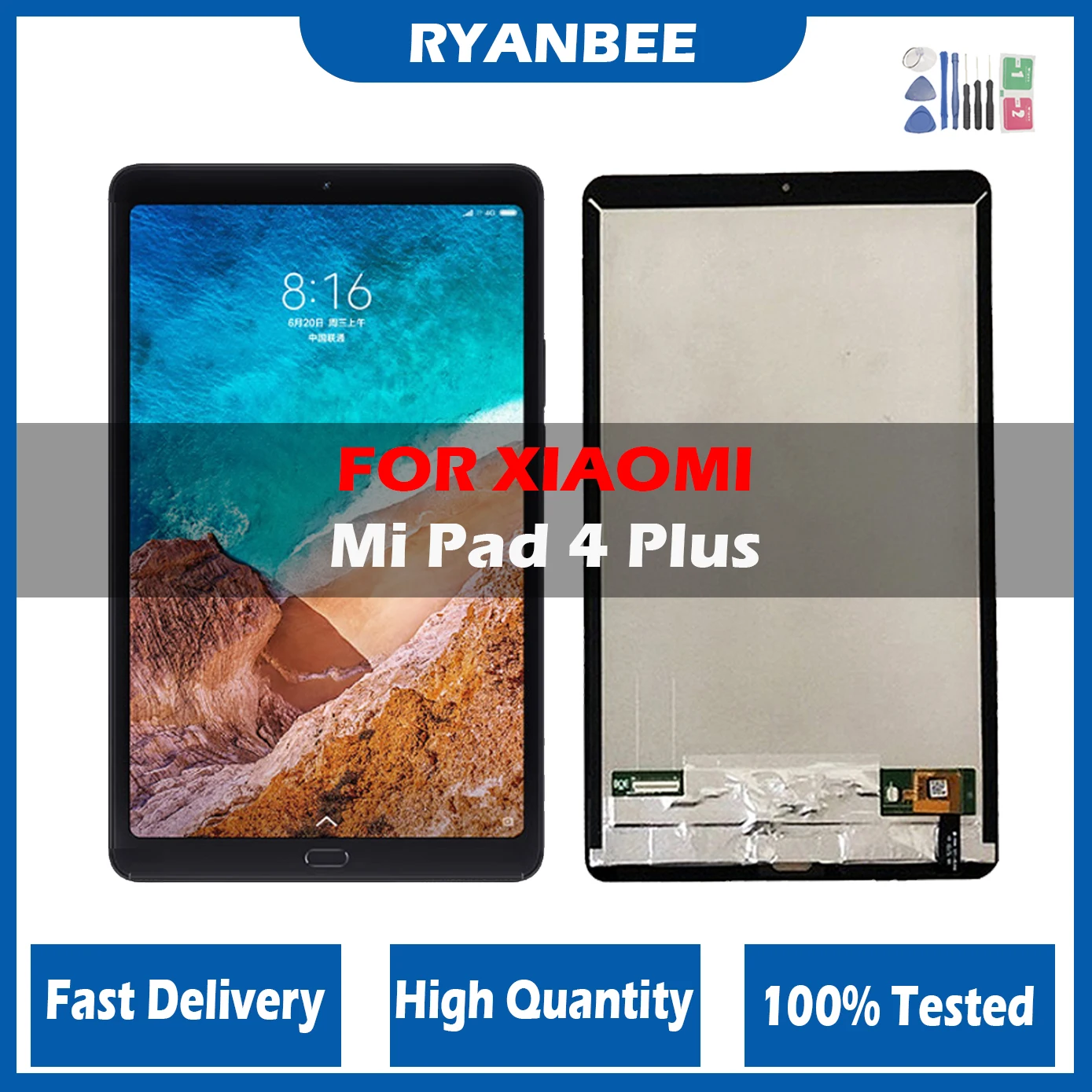 10.1'' LCD Display For Xiaomi MiPad 4 Plus LCD Display Touch Screen For Mi Pad 4 Plus Digitizer Tablet Replacement For Mipad LCD