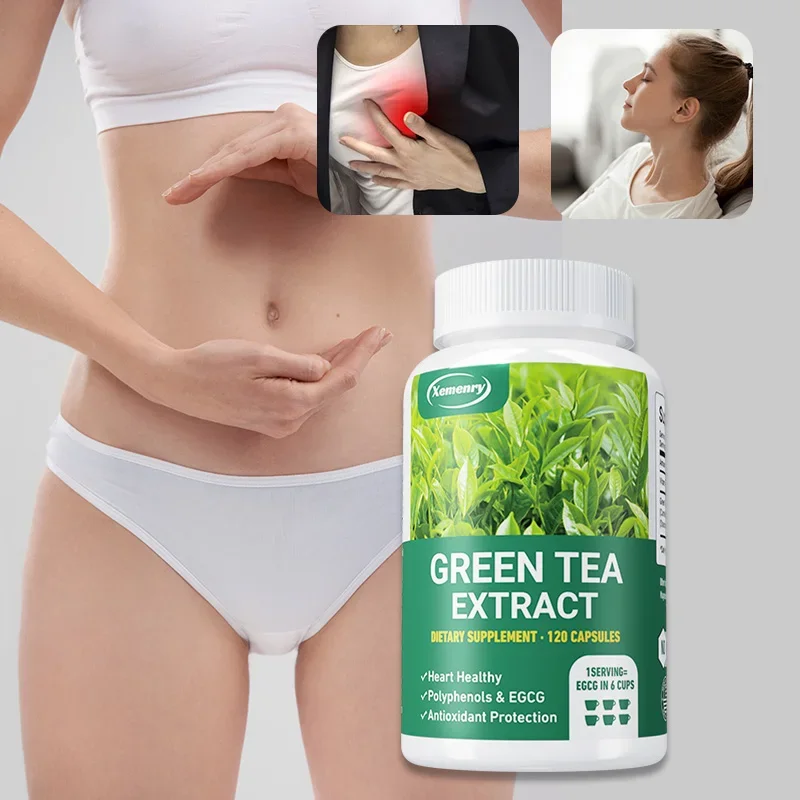 

Green Tea Extract Capsules - Weight Management,Burns Fat, Boosts Metabolism, Supports Heart & Brain Health, Immune System