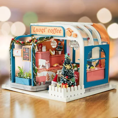 2020 New Handmade DIY Cottage Assembly Educational toys Villa Building Block Model Christmas goods Birthday gift