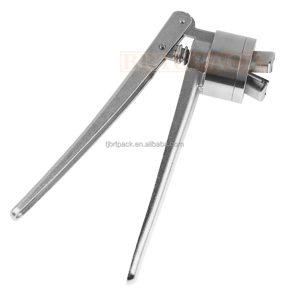 2025 Promozione Palmare Piccolo Manuale Tappo di Bottiglia Fiala Piegatrice 20mm 15mm 13mm Semiautomatico 1 Anno per Alimenti Bevande Chimiche