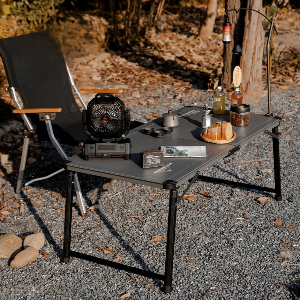 

Стол для кемпинга Camping Master: складной, с регулируемой высотой, широкой столешницей, из алюминиевого сплава, портативный