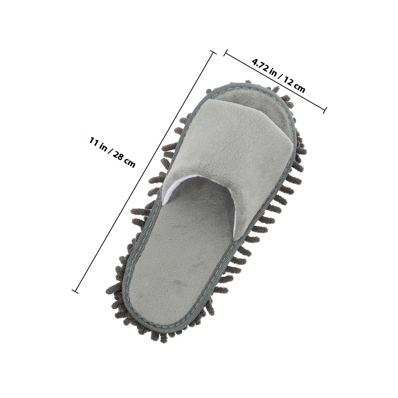 DEARMAMY 2 Pairs Reusable Mop Slippers for Floor Cleaning Household Shoes Covers