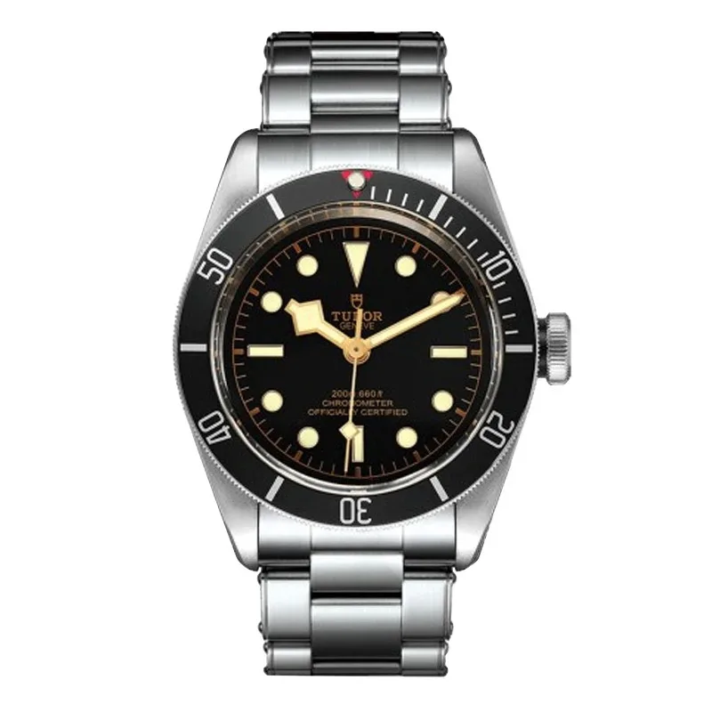 TUDOR Tudor Biwan Series Mechanical Watch Mens Watch M79230R-0012 Small Red Shield Waterproof Watch Silver Stainless Steel Strap