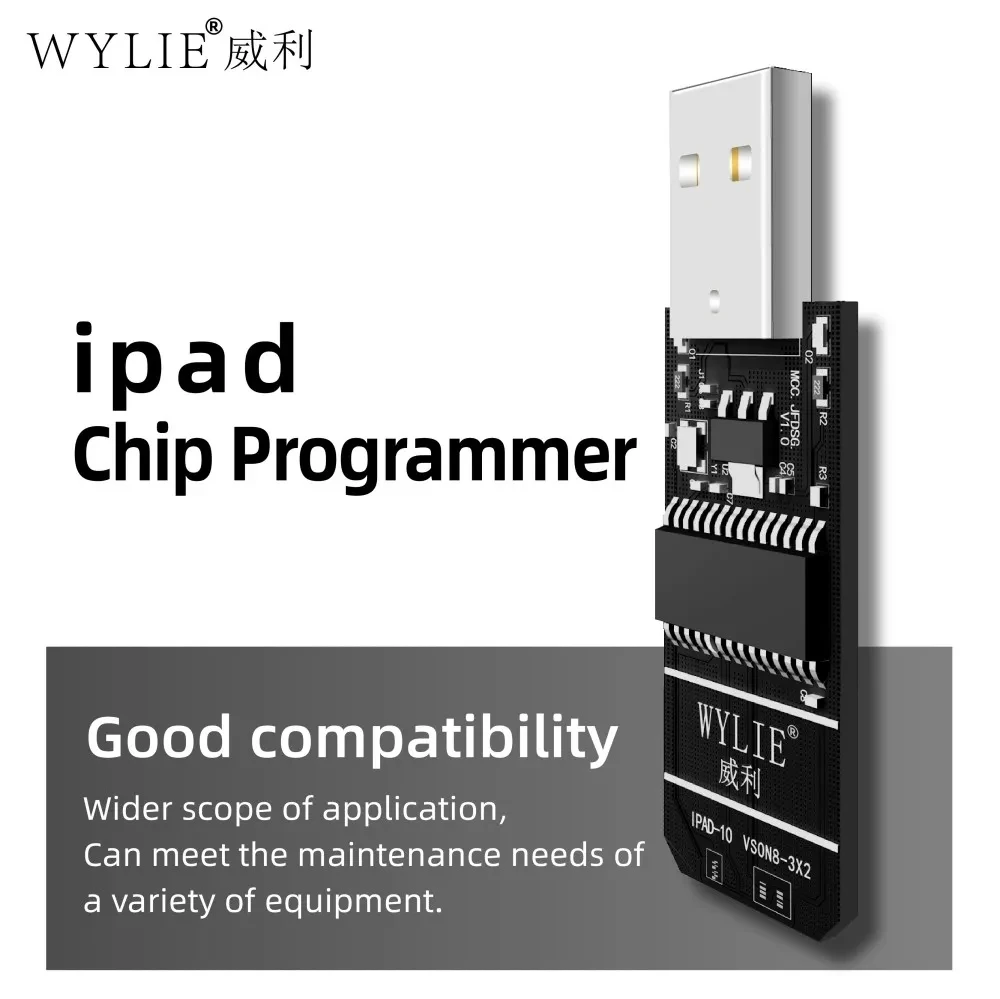 

Программатор с чипом WYLIE для всех моделей Ipad с поддержкой Tyc, исправление IPad, не зарядка, без быстрой зарядки, без зарядки тока, неисправностей