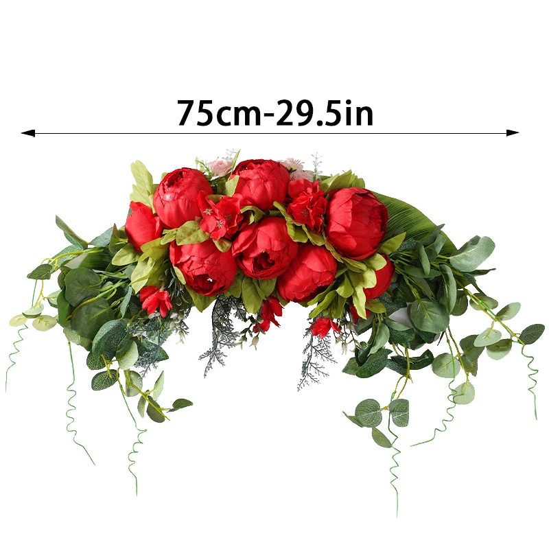 Artificial Wreath Threshold Flower Peony Rose DIY Wedding Party Flower Wall Arrangement Home Place Room and Christma Wreath Arch