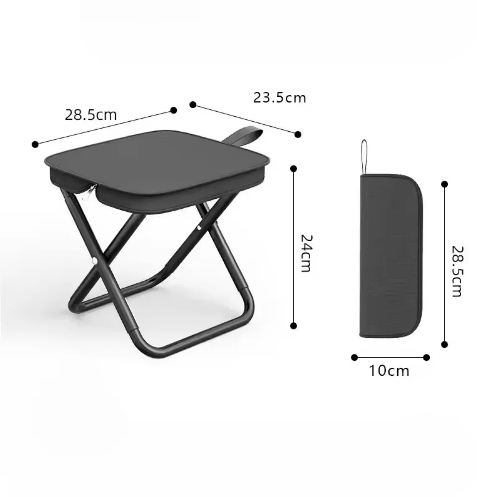 Sedia pieghevole portatile da esterno panca sgabello da pesca tappetino da campeggio da viaggio robusta sedia da coda ultraleggera capacità portante