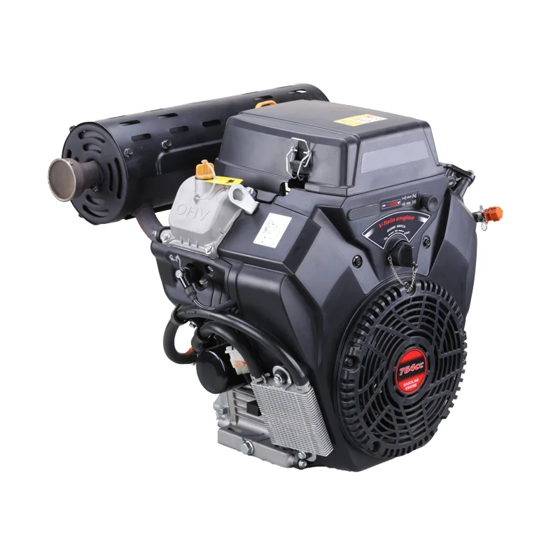 26HP V Twin 4-Stroke Horizontal Gasoline Engine FP2V80FD Marine Construction Farm Home Use