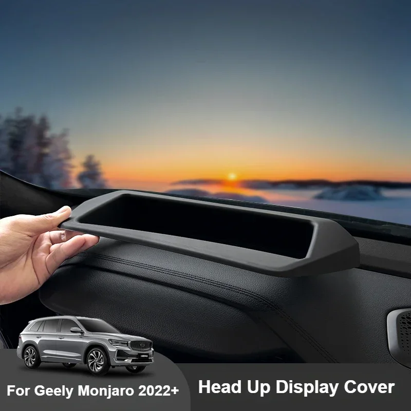 Car Hud Display Protective Cover For Geely Monjaro Xingyue L 2022 2023 High Transparency Glass Head Up Display Dust Cover