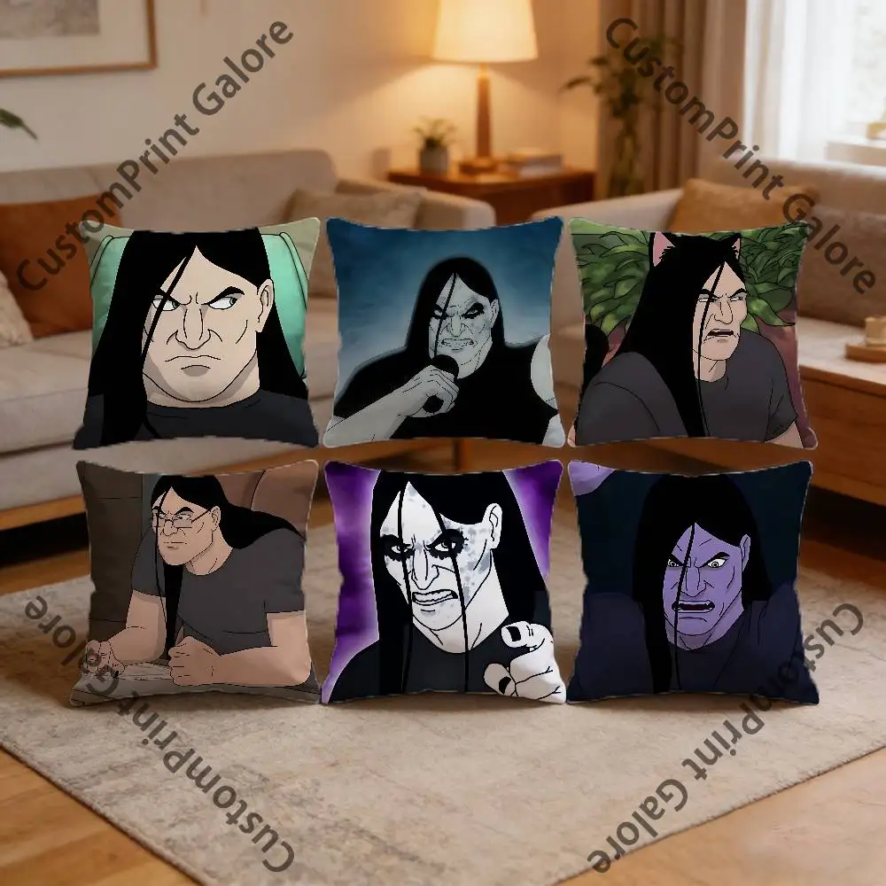 

D-Dethklok N-Nathan Explosion Square Throw Pillow Cover Multiple Sizes Soft for Sofa Bedroom Living Room Home Decorative