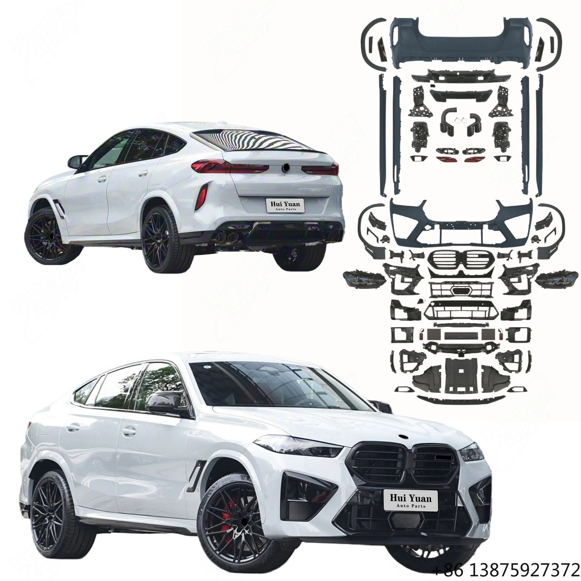 

Комплект для рестайлинга кузова X6-серии G06 2020-2022 годов XDrive40i до версии 2023 G06 LCI X6M: Горячая распродажа бамперов и светодиодных фар